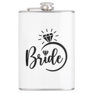 Braut Vinyl umwickelte Flasche Flachmann