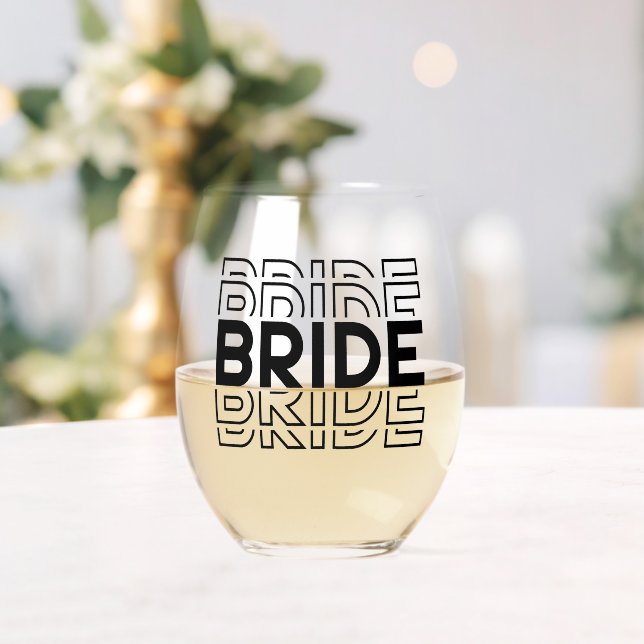 Braut  weinglas ohne stiel (Insitu (Hochzeit))