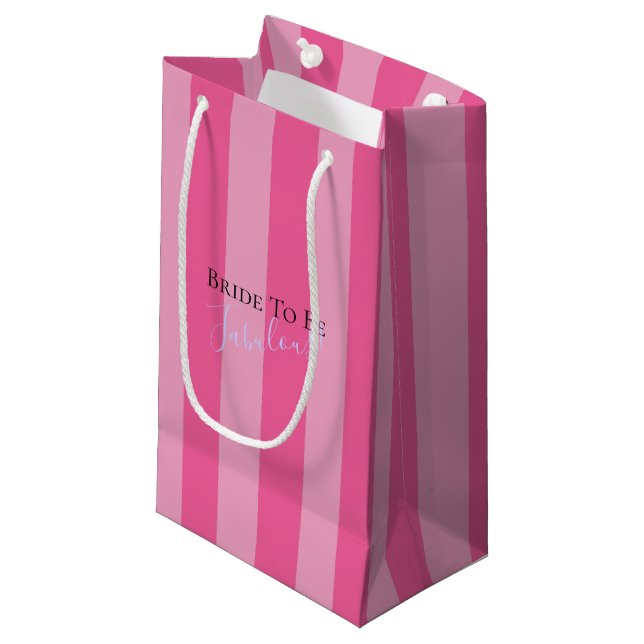 Braut zu feiern Fabelhaftes Party Kleine Geschenktüte (Vorderseite Schrägansicht)