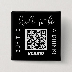 Braut zu kaufen ein Getränk mit QR-Code Venmo Blac Button