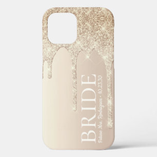 Braut Zukünftige Frau Gold Glitter-Tropf Case-Mate iPhone Hülle