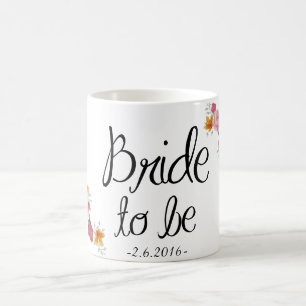Braut, zum verzierte Kaffee-Tasse zu sein Kaffeetasse