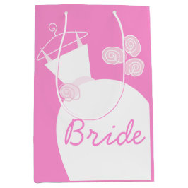 Brautbeutel Hochzeitskleid Rosa Brautmittel Mittlere Geschenktüte