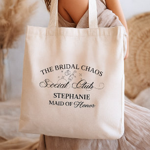 Brautchaos-Sozialclub, Personalisierte Boho-Braut  Tragetasche