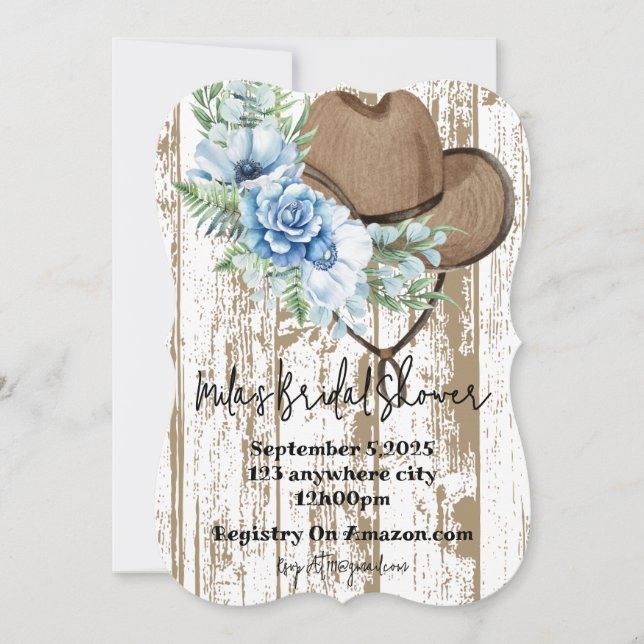 Brautdusche Einladung (Vorderseite)