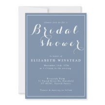 Brautdusche Einladung - schön und elegant