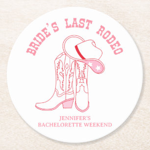 Brautfavoriten des letzten Rodeo-Junggeselinnen-Ab Runder Pappuntersetzer