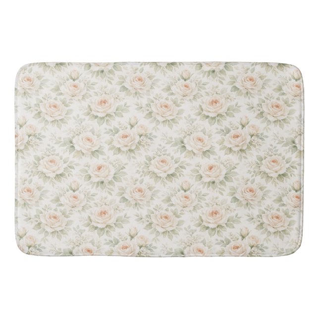 Brautflorales Muster Badematte (Vorderseite)