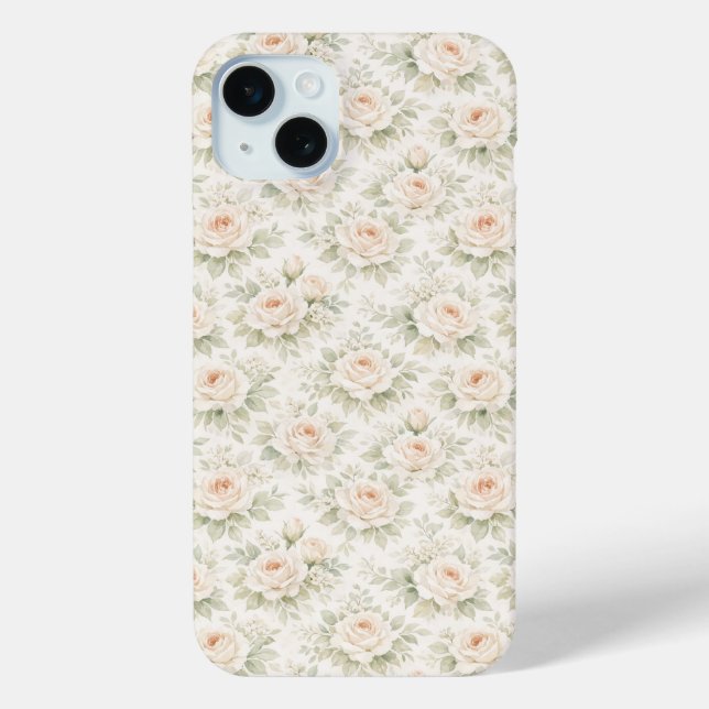 Brautfloralmuster Case-Mate iPhone Hülle (Rückseite)