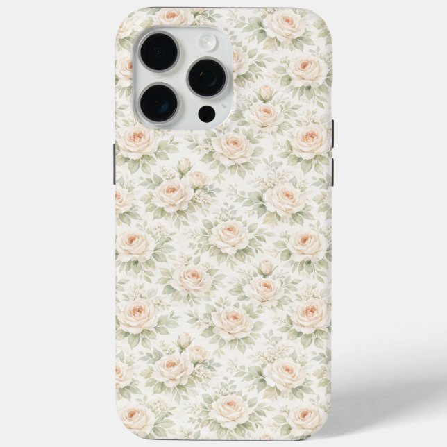 Brautfloralmuster Case-Mate iPhone Hülle (Rückseite)