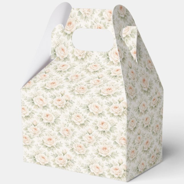Brautfloralmuster Geschenkschachtel (Rückseite)