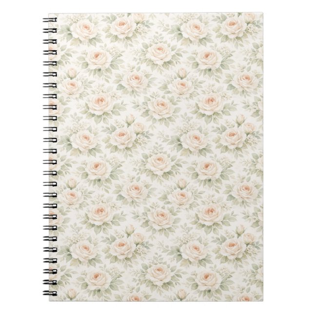 Brautfloralmuster Notizblock (Vorderseite)
