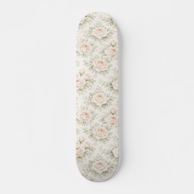 Brautfloralmuster Skateboard (Vorne)