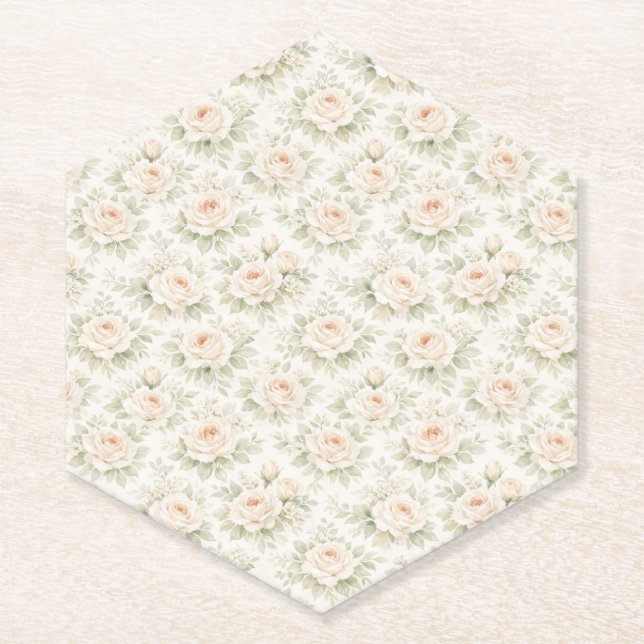 Brautfloralmuster Untersetzer (Vorderseite)