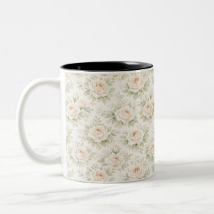 Brautfloralmuster Zweifarbige Tasse