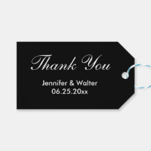 Brautgarten Hochzeit Schwarz und Weiß Vielen Dank 