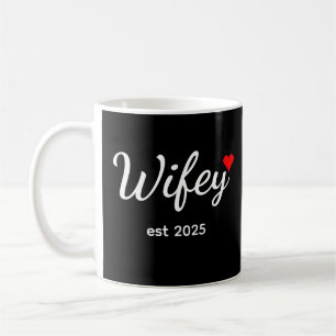 Brautgeschenk zum persönlichen Datum Verlobte, Ver Kaffeetasse
