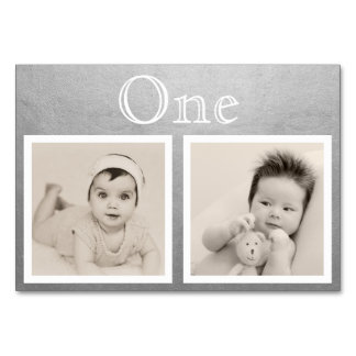 Brautgroom Custom Age Silver Tischnummer