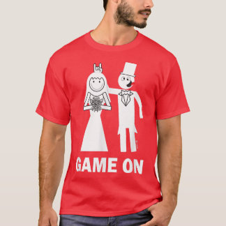 Brautgroom-Spiel über Heiratswitz T-Shirt