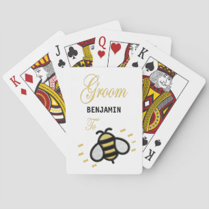 Bräutigam- Abschiedsparty Personalisieren Spielkarten