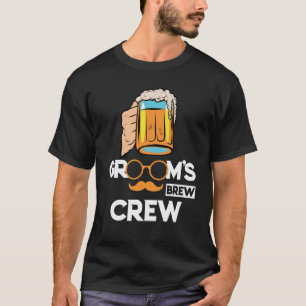 Bräutigam-Brau-Crew-Trauzeuge-Junggesellenabschied T-Shirt