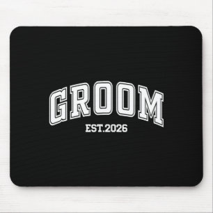 Bräutigam Braut est 2026 Retro verheiratete Paare  Mousepad