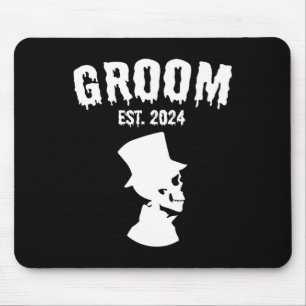 Bräutigam Braut Skelett Paare passende Hochzeitsha Mousepad