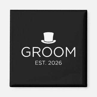 Bräutigam ca. 2026 Herr Ehemann Verheiratet Hochze Magnet