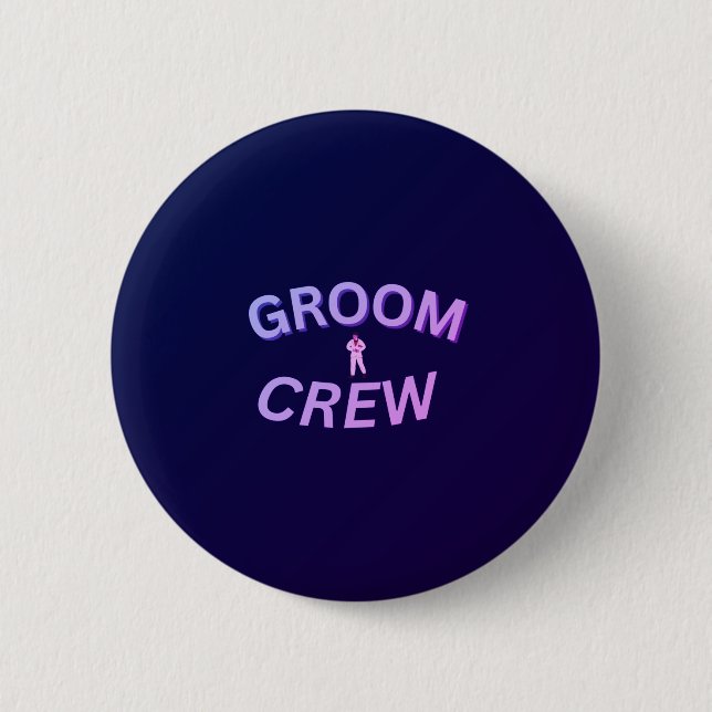 Bräutigam-Crew-Button Button (Vorderseite)