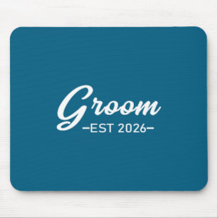 Bräutigam est 2026 Herr Ehemann verheiratet Hochze Mousepad