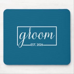 Bräutigam est 2026 zukünftiger Ehemann Hochzeit Ju Mousepad