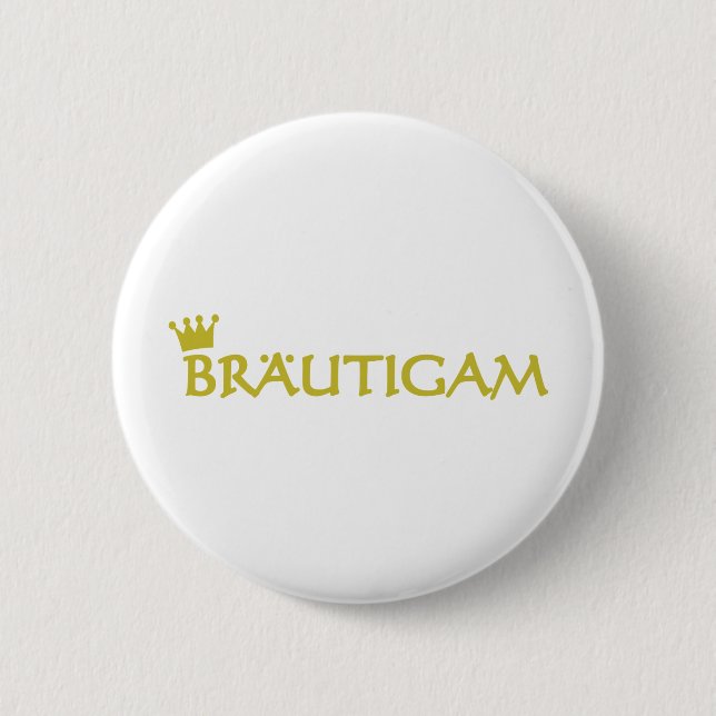 Bräutigam Ikone Button (Vorderseite)