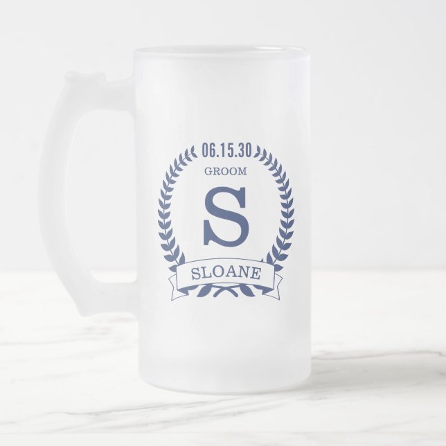 Bräutigam Initial Mattglas Bierglas (Links)