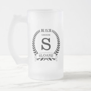 Bräutigam Initial Mattglas Bierglas