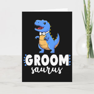 Bräutigam Saurus Dinosaur Verlobung Hochzeit Paare Karte
