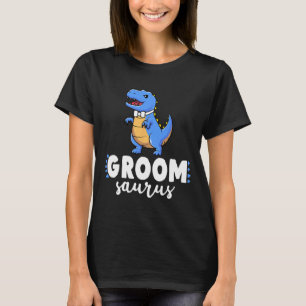 Bräutigam Saurus Dinosaur Verlobung Hochzeit Paare T-Shirt