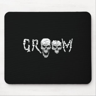 Bräutigam - Skelett-Schädel Halloween-Hochzeit Mousepad