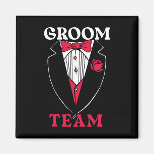 Bräutigam Team Bräutigam Truppe Junggesellenabschi Magnet