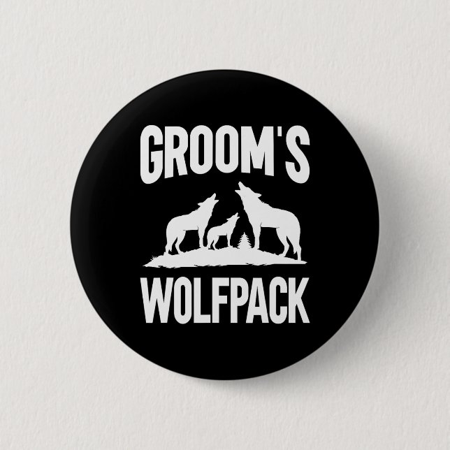 Bräutigam-Truppe Wolfpack Button (Vorderseite)