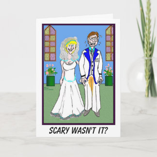 BRÄUTIGAM UND GEPINKELTE HOSEN-Hochzeitskarte Karte