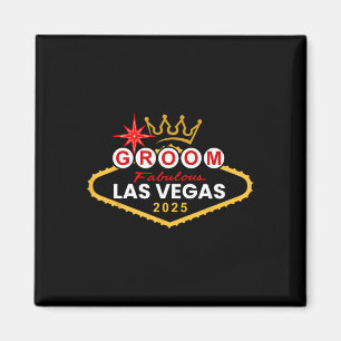 Bräutigam Vegas Junggesellenabschied Gruppe 2025 I Magnet