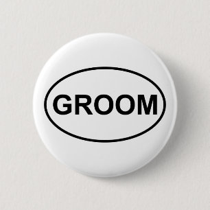 Bräutigam-Wedding Oval Button
