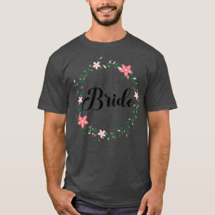 Brautjungfer Blumen Kranz Team Braut 216 T-Shirt