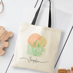 Brautjungfer Blumen Vintage Benutzerdefinierter Na Tragetasche