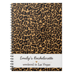 Brautjungfer Braut Boujee Trendiger Leopardenprint Notizblock
