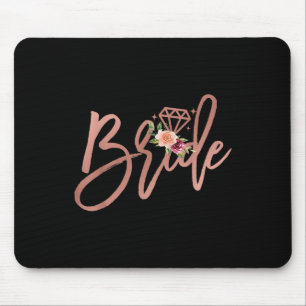 Brautjungfer Braut Hochzeitsdusche Geschenk Flor Mousepad