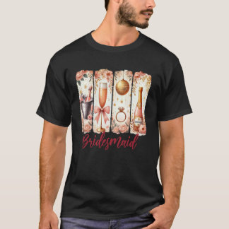 Brautjungfer Braut Squad Coquette Hochzeit Jungges T-Shirt
