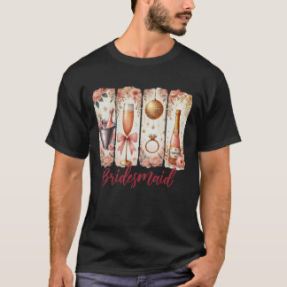 Brautjungfer Braut Squad Coquette Hochzeit Jungges T-Shirt
