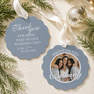 Brautjungfer Dankeschön Andenken Hochzeit Ornament Karte