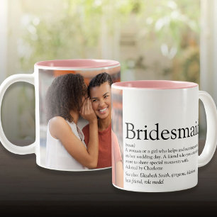 Brautjungfer Definition Foto Hochzeitsgeschenk Zweifarbige Tasse